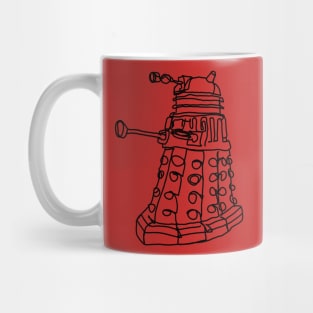 Bad Line Art Dalek Mug